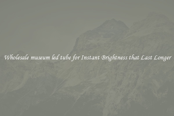 Wholesale museum led tube for Instant Brightness that Last Longer