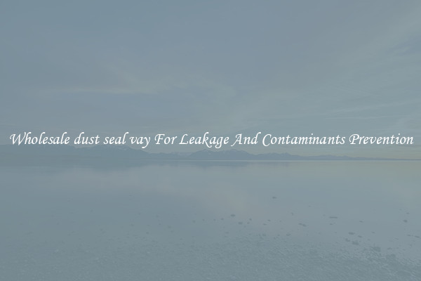 Wholesale dust seal vay For Leakage And Contaminants Prevention