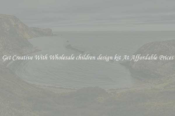 Get Creative With Wholesale children design kit At Affordable Prices