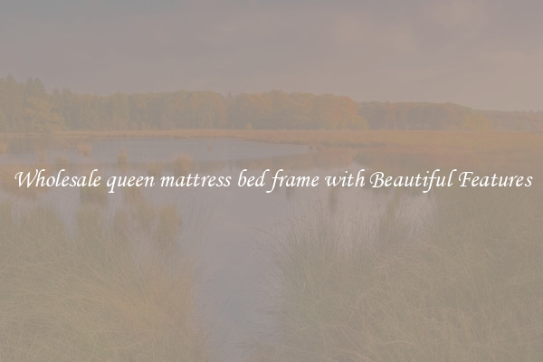 Wholesale queen mattress bed frame with Beautiful Features