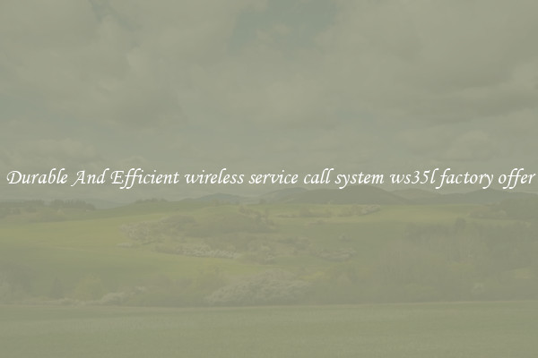 Durable And Efficient wireless service call system ws35l factory offer