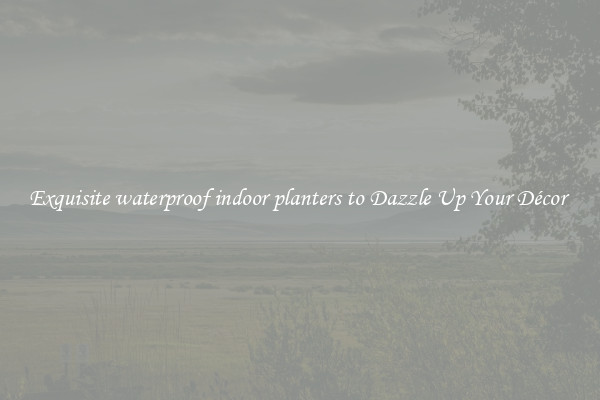 Exquisite waterproof indoor planters to Dazzle Up Your Décor 