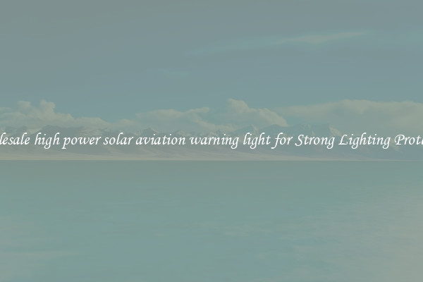 Wholesale high power solar aviation warning light for Strong Lighting Protection