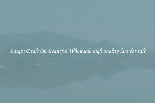 Bargin Deals On Beautful Wholesale high quality lace for sale