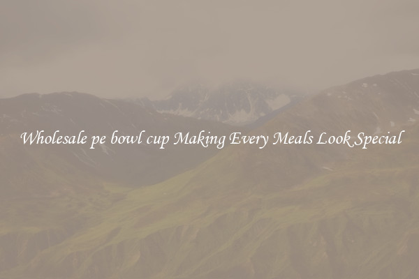 Wholesale pe bowl cup Making Every Meals Look Special